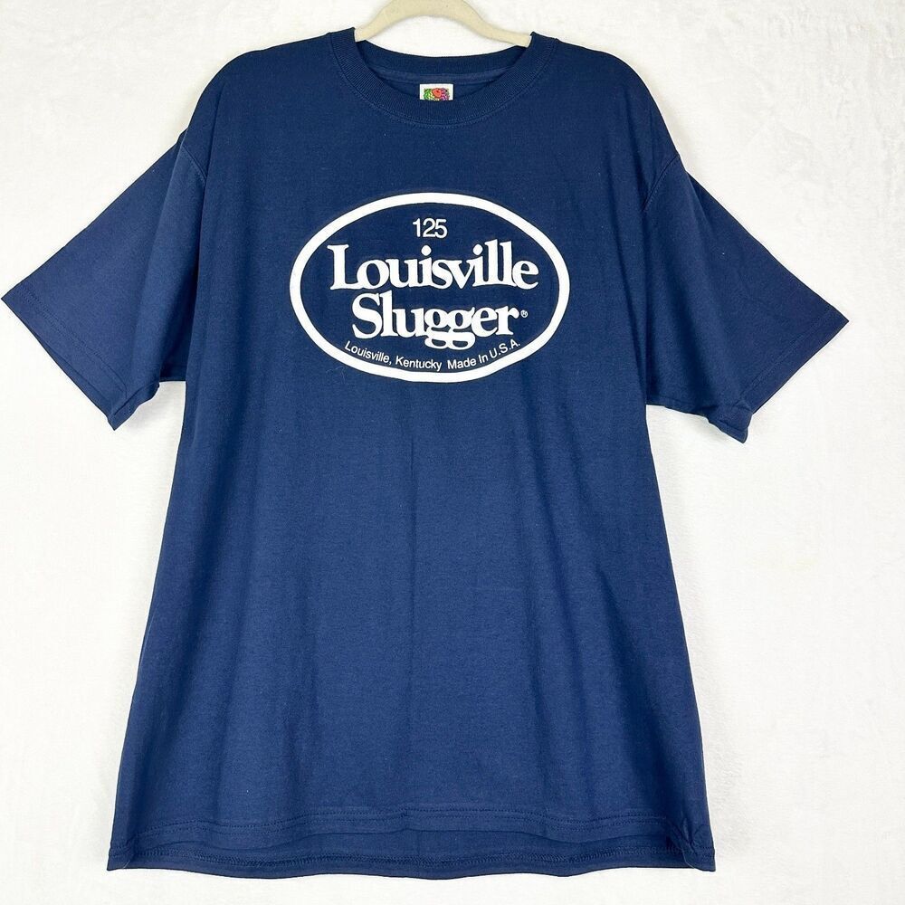 Vintage Louisville Slugger Tee Shirt Size XL Fruit of The Loom Lofteez Baseball